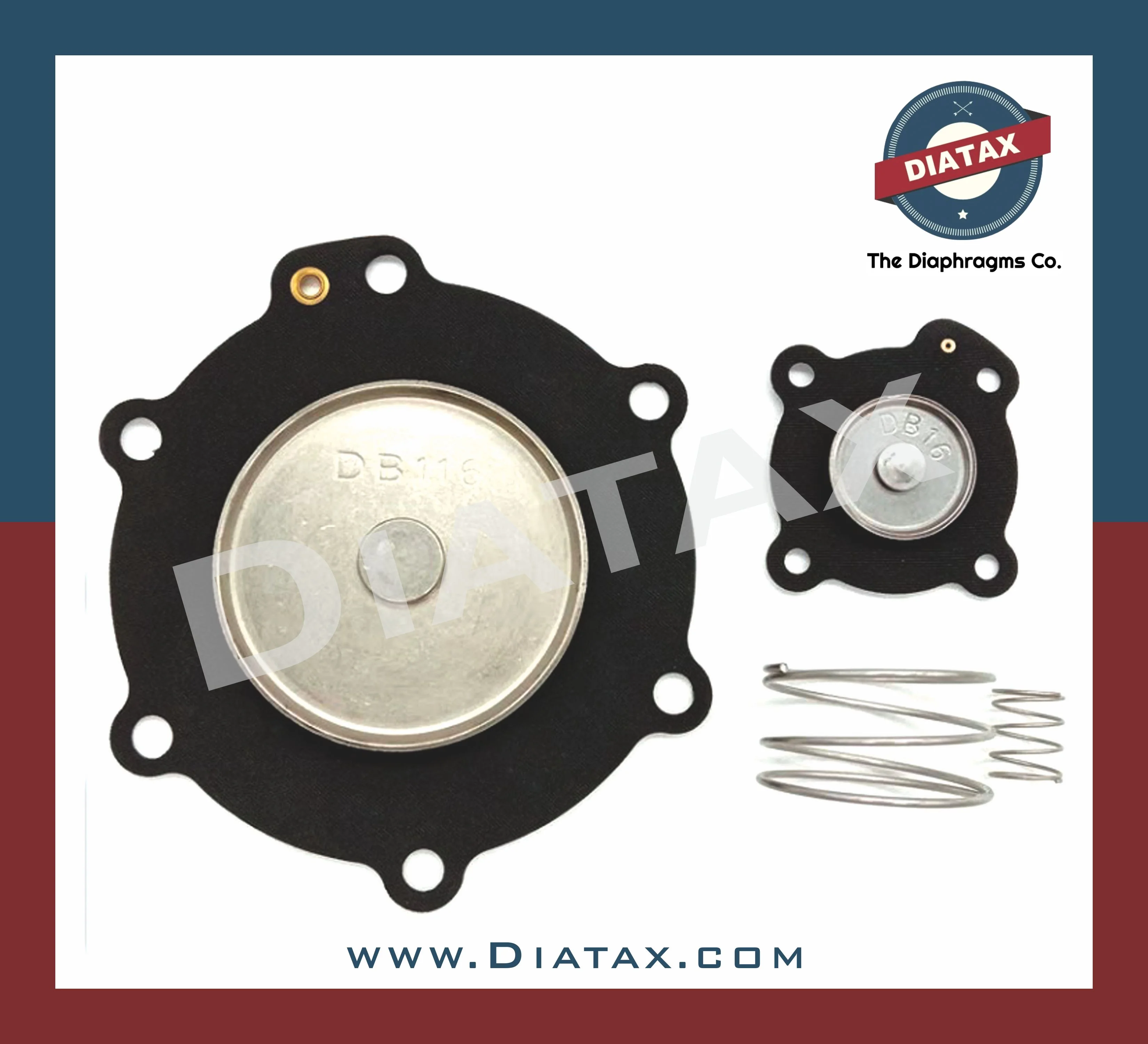 Mecair DB116 Dust Collector Pulse Jet Solenoid Valve Diaphragm Repair Kit